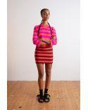 Pull CROPPED NEON ORANGE / NEON PINK