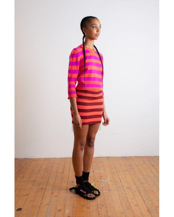 Pull CROPPED NEON ORANGE / NEON PINK 2