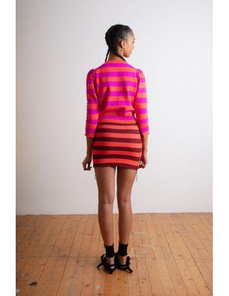 Pull CROPPED NEON ORANGE / NEON PINK