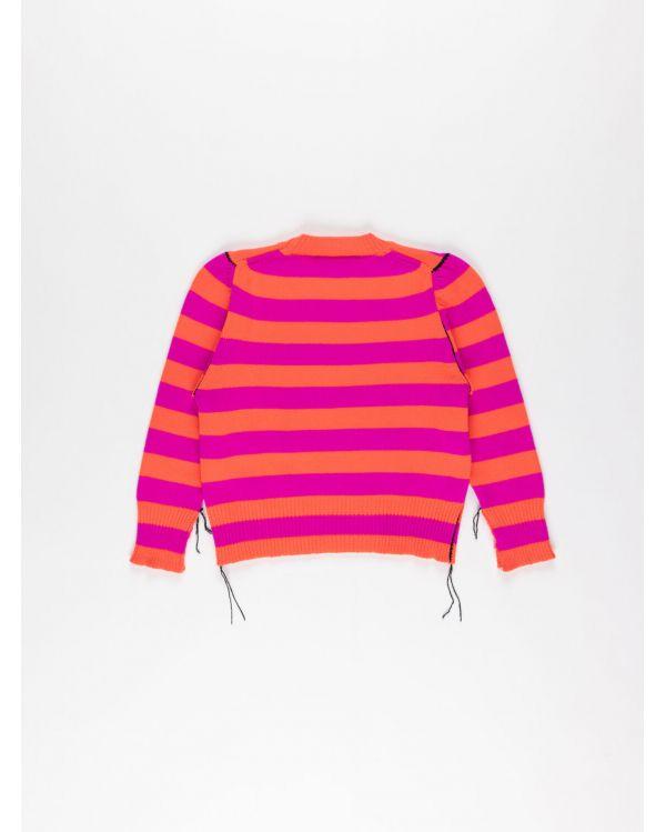 Pull CROPPED NEON ORANGE / NEON PINK