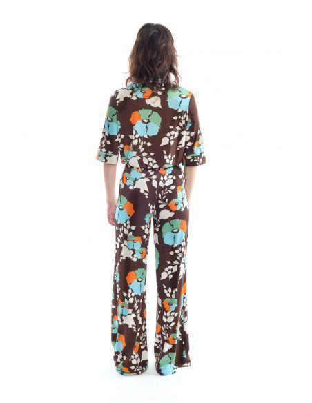 PANTALON GIUDECCA - PENSEES MARRON