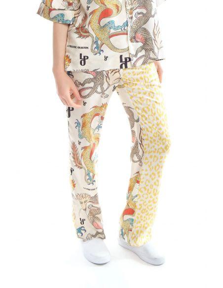 PANTALON LUCKY - MIX DRAGONS LPO ECRU