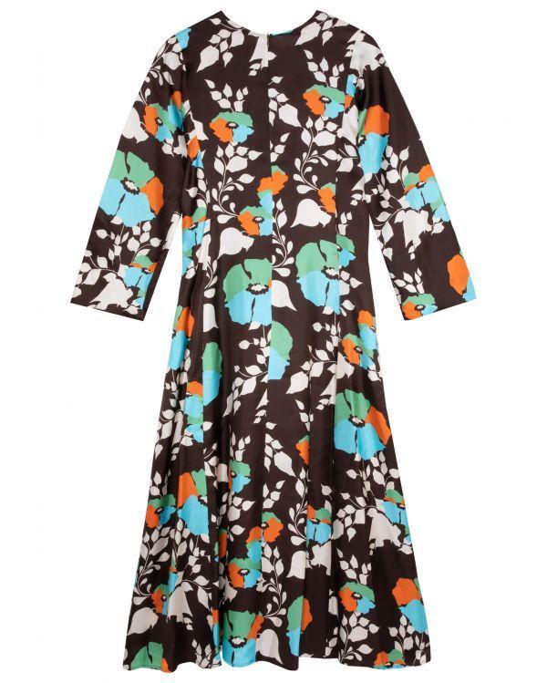 ROBE MARLY - MIX PENSEES MARRON 2
