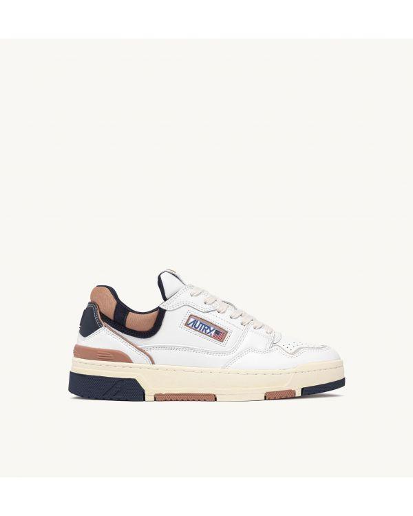 Sneakers CLC LEATHER WHITE AND BROWN 