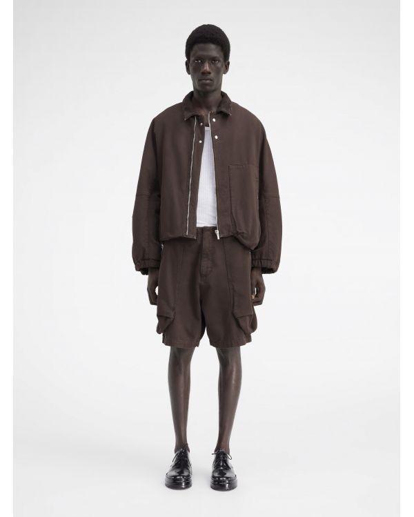 LE SHORT CARGO CROISSANT DARK BROWN
