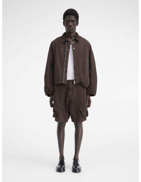 LE SHORT CARGO CROISSANT DARK BROWN