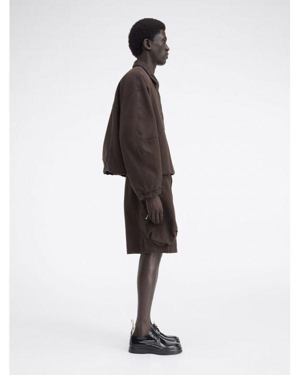 LE SHORT CARGO CROISSANT DARK BROWN