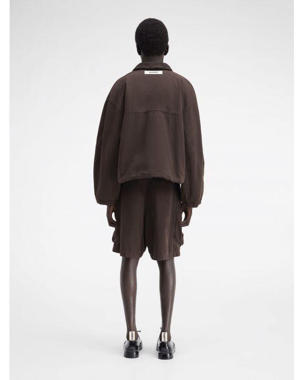 LE SHORT CARGO CROISSANT DARK BROWN