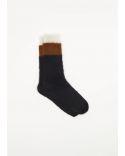 CHAUSSETTES THREE COLORS BLACK/TABACCO/CREAM