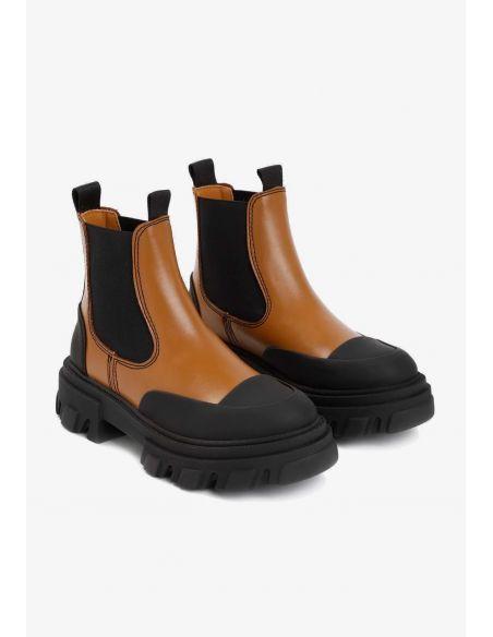 BOTTE CHELSEA  CLEATED LOW TIGER'S EYE