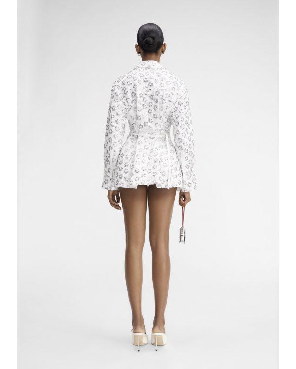 LA CHEMISE LAVOIR BRODEE SEQUINS FLOWERS EMBROIDER