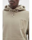 SWEAT CAPUCHE ARNE RELAXED LOGO SAND