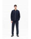 VEST BJARNE MERINO ZIP DARK NAVY