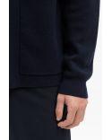 VEST BJARNE MERINO ZIP DARK NAVY