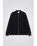 VEST BJARNE MERINO ZIP DARK NAVY