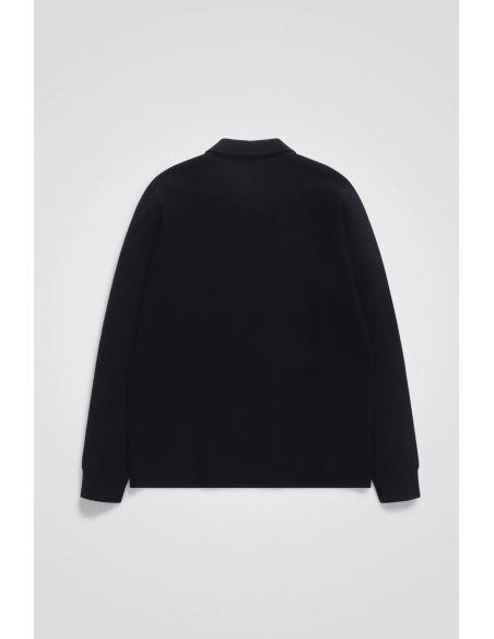 VEST BJARNE MERINO ZIP DARK NAVY