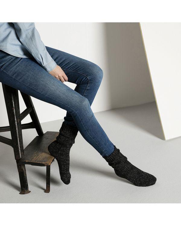 Chaussettes femme COTTON TWIST BLACK 2