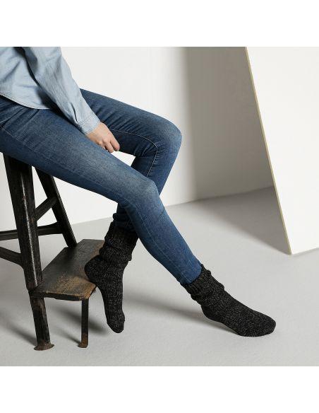 Chaussettes femme COTTON TWIST BLACK