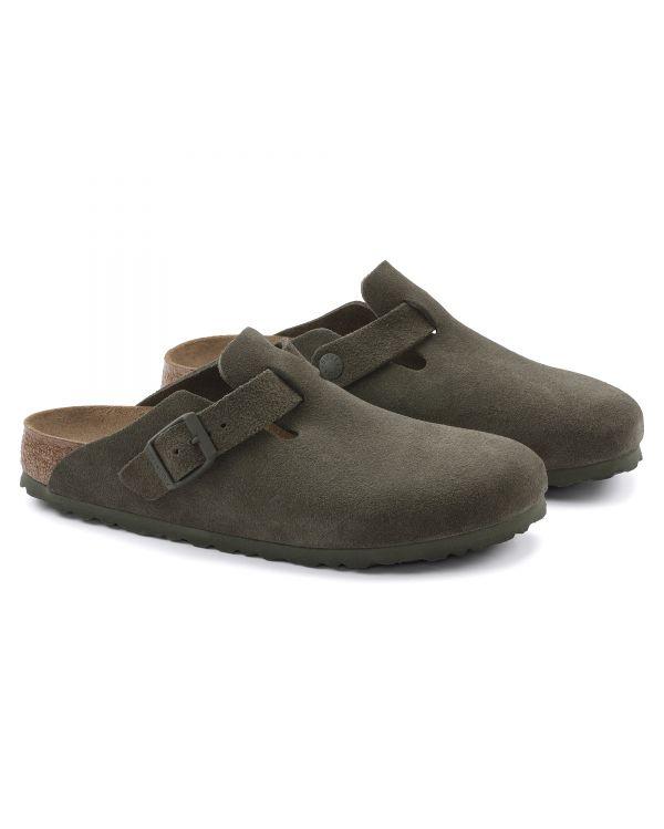 MULES BOSTON SUEDE THYME