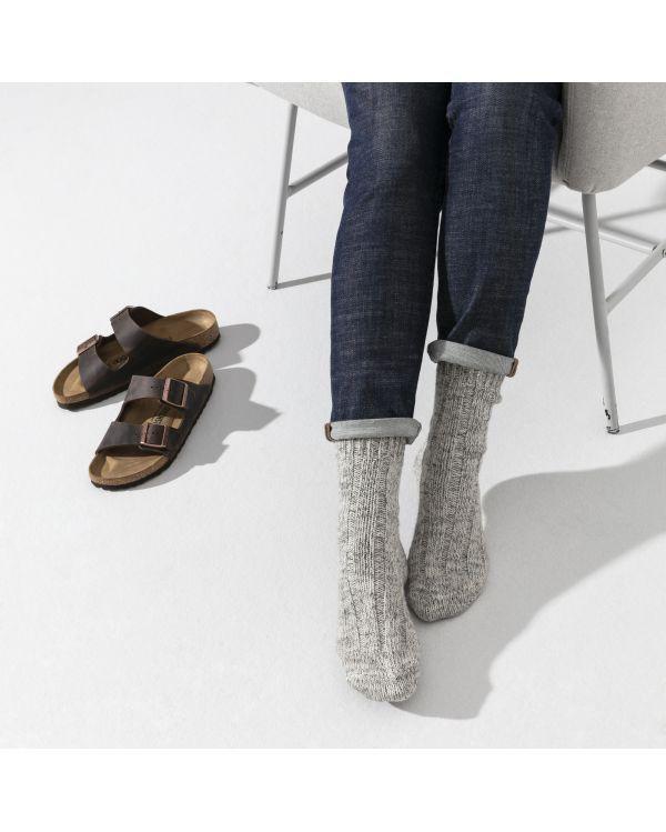 WOMEN'S COTTON TWIST LIGHT GRAY SOCKS 2
