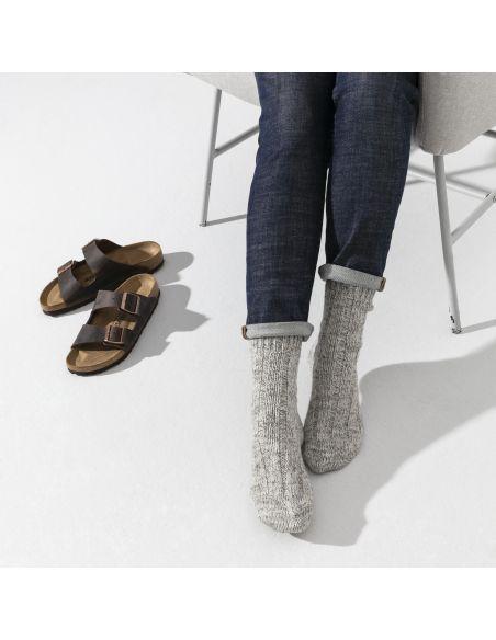 CHAUSSETTES FEMME COTTON TWIST LIGHT GRAY