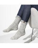 WOMEN'S COTTON TWIST LIGHT GRAY SOCKS