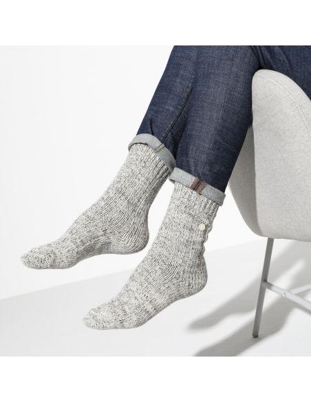 WOMEN'S COTTON TWIST LIGHT GRAY SOCKS