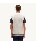 IVORY SPORTY LOGO VEST