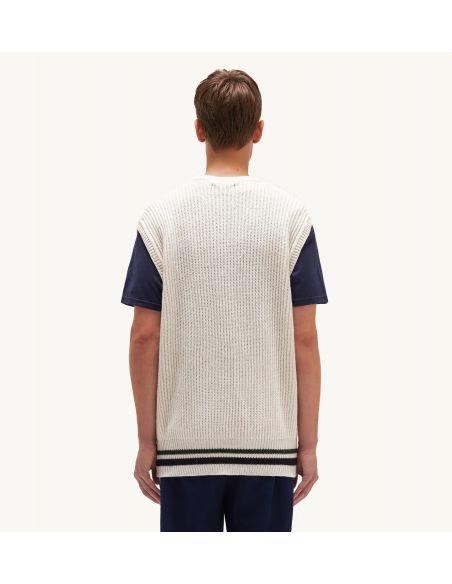 IVORY SPORTY LOGO VEST