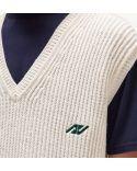 IVORY SPORTY LOGO VEST