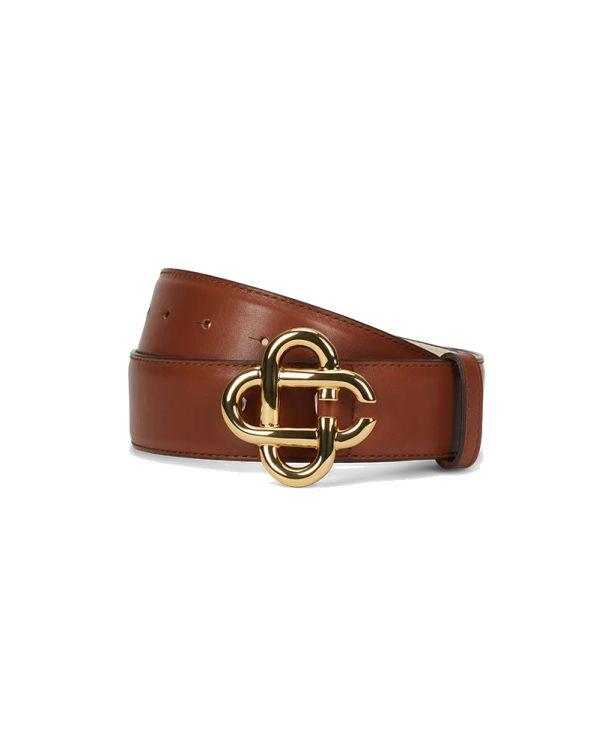Women's Belt CC LOGO BUCKLE TAN