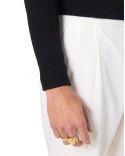 Pull RIB HIGH NECK BLACK