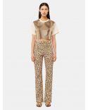 PANTALON FLARE LEOPARD NATURAL MOVIDA
