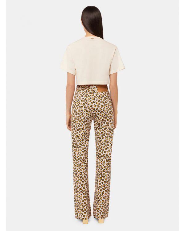 PANTALON FLARE LEOPARD NATURAL MOVIDA