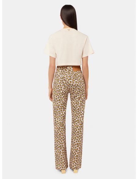 PANTALON FLARE LEOPARD NATURAL MOVIDA