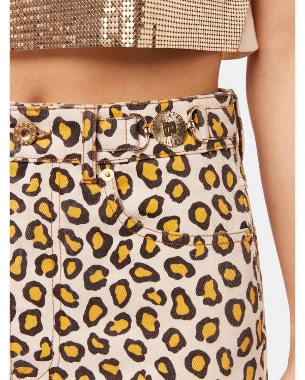 PANTALON FLARE LEOPARD NATURAL MOVIDA