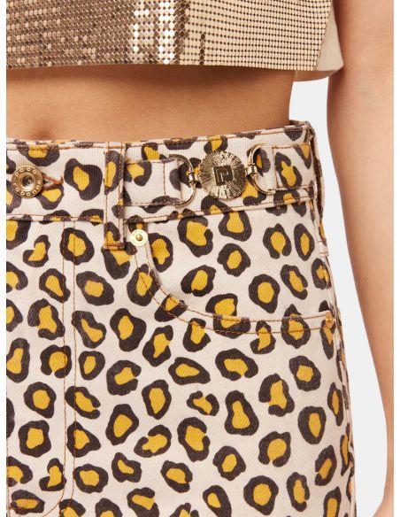 PANTALON FLARE LEOPARD NATURAL MOVIDA