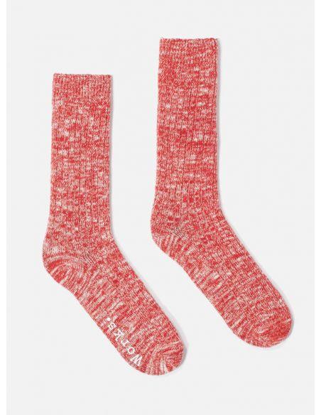 SLUB RED socks