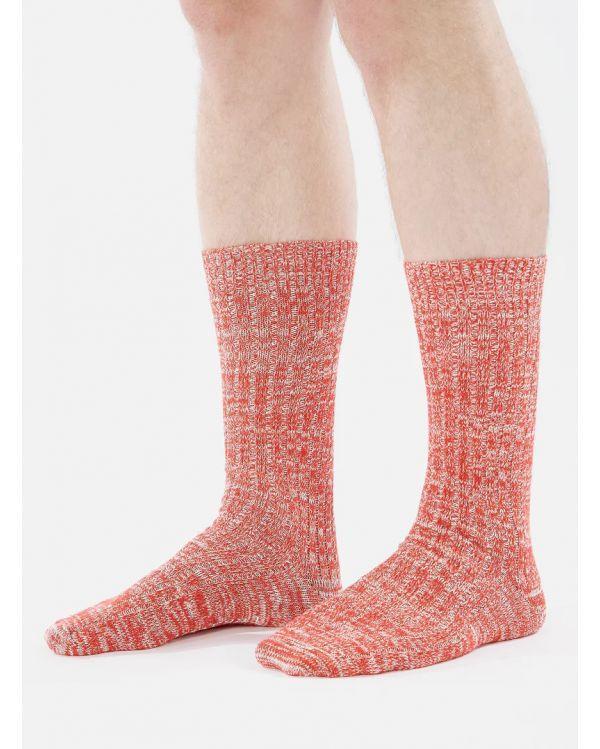 SLUB RED socks 2