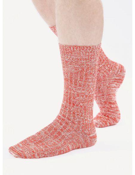 SLUB RED socks