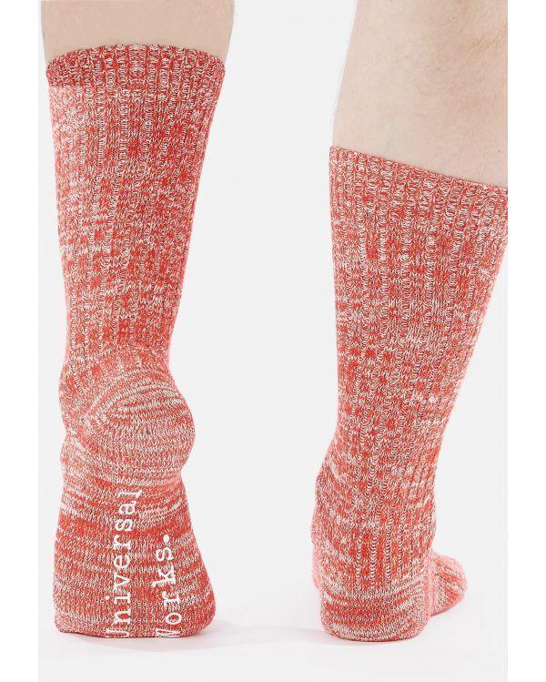 SLUB RED socks