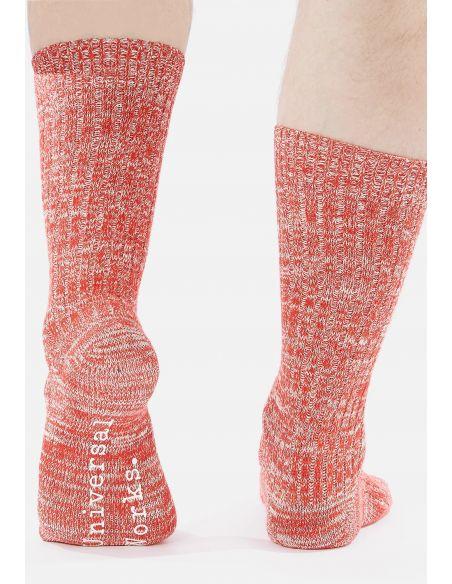 SLUB RED socks