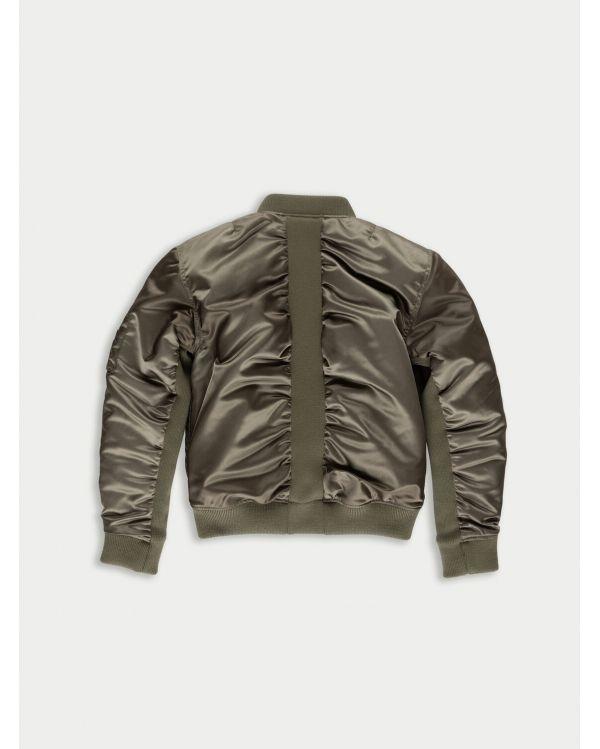 Bombers Kim CROPPED KHAKI / NEON ORANGE