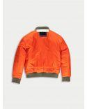 Bombers Kim CROPPED KHAKI / NEON ORANGE