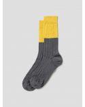 CHAUSSETTES PLAN C BICOLOR YELLOW GREY