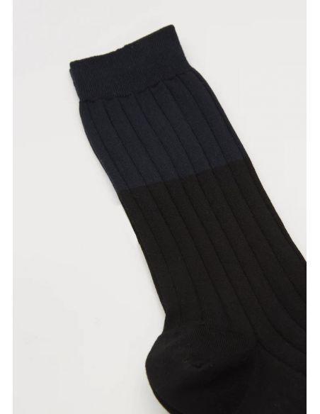 CHAUSSETTES BICOLOR BLUE BLACK