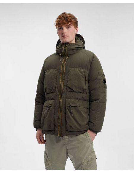 Parka mi-longue FLATT NYLON HOODED DOWN IVY GREEN