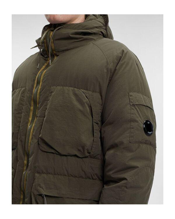 Parka mi-longue FLATT NYLON HOODED DOWN IVY GREEN