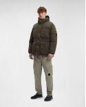 Parka mi-longue FLATT NYLON HOODED DOWN IVY GREEN