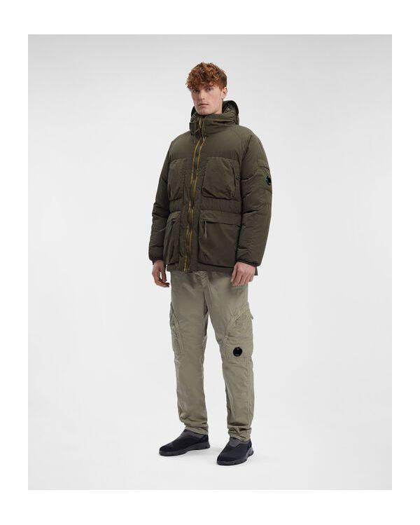 Parka mi-longue FLATT NYLON HOODED DOWN IVY GREEN